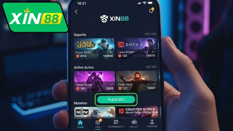 Nền tảng cá cược Esports thân thiện với mobile Xin88 3 Trải nghiệm nền tảng cá cược Esports thân thiện với mobile Xin88